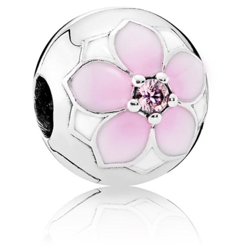 Pandora Magnolia Bloom Clip Pink